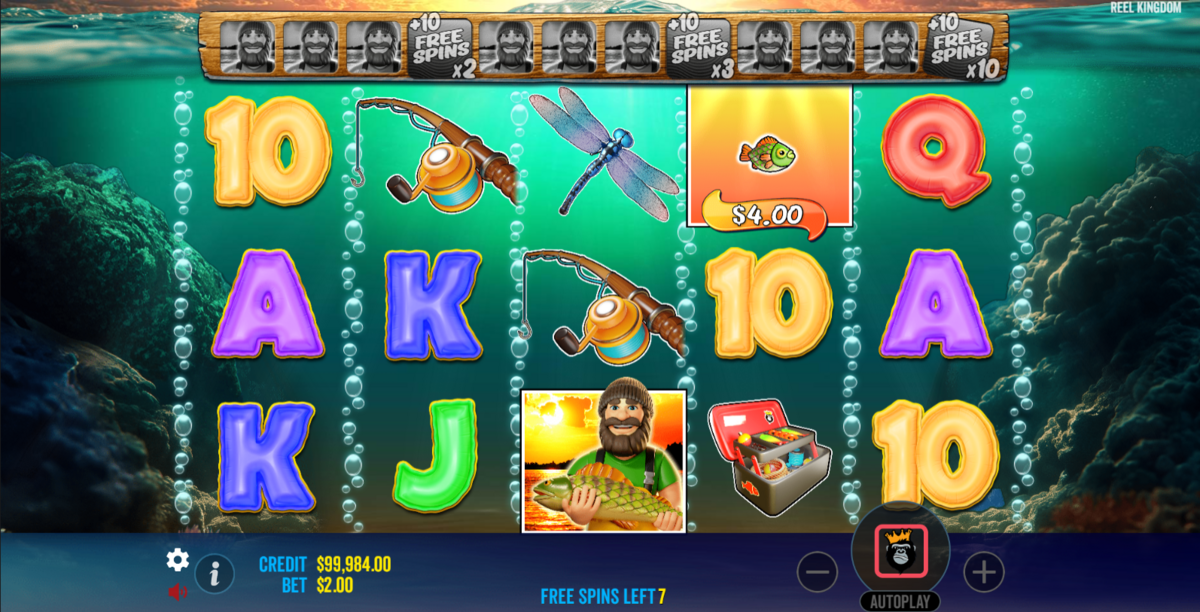 Bigger Bass Bonanza — большой выигрыш со множителями